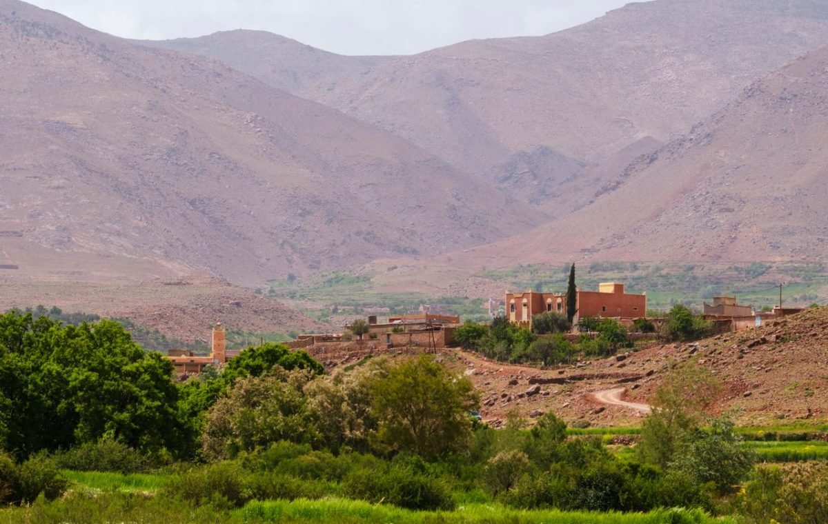 Green slopes of the Atlas Mountains, on a Sefrou and Bhalil day trip